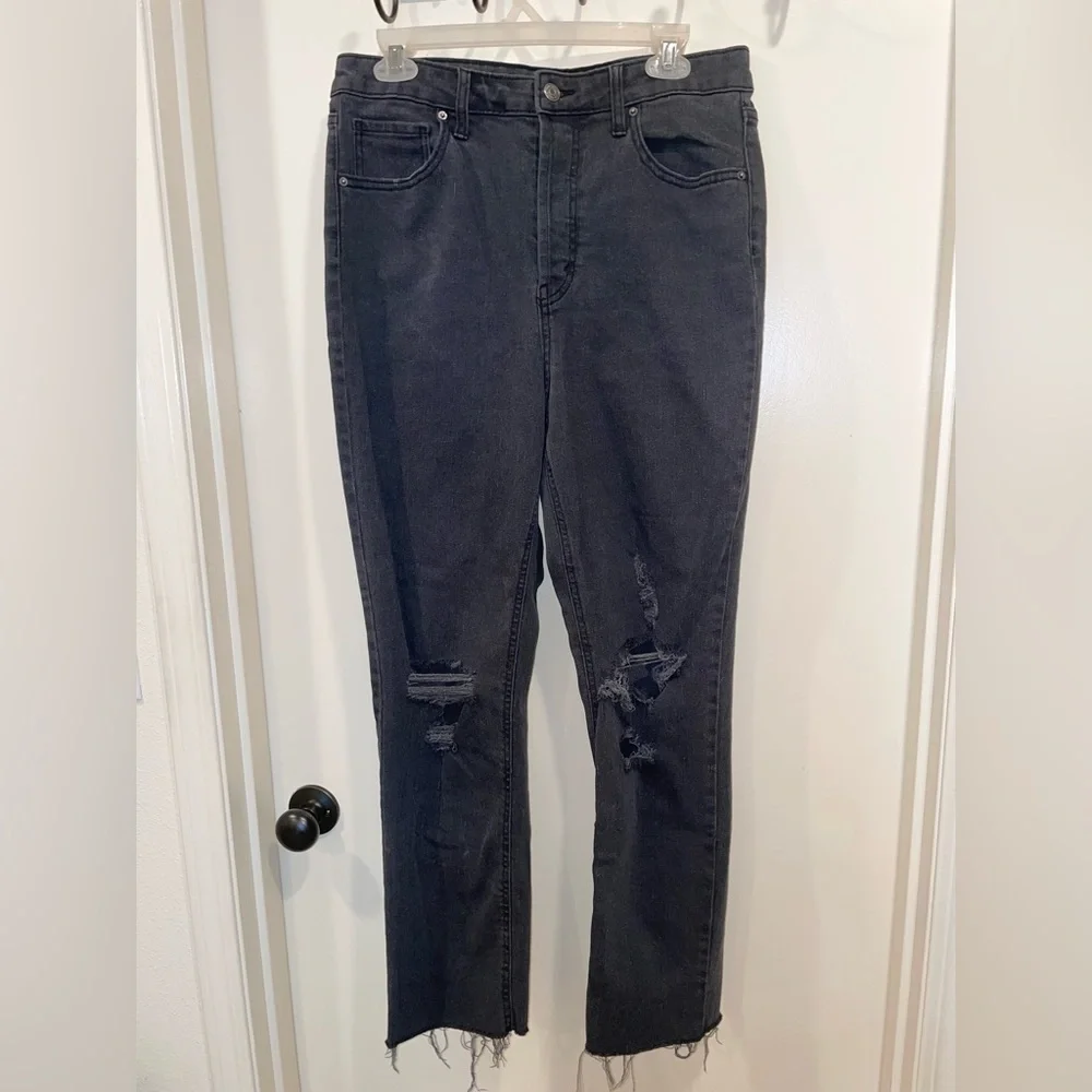 Wild Fable Black Distressed Skinny Jeans - Picture 1 of 5